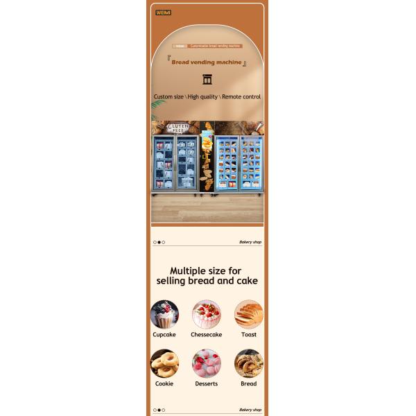 Smart Cupcake Cooling Locker Vending Machine 1 year Warranty