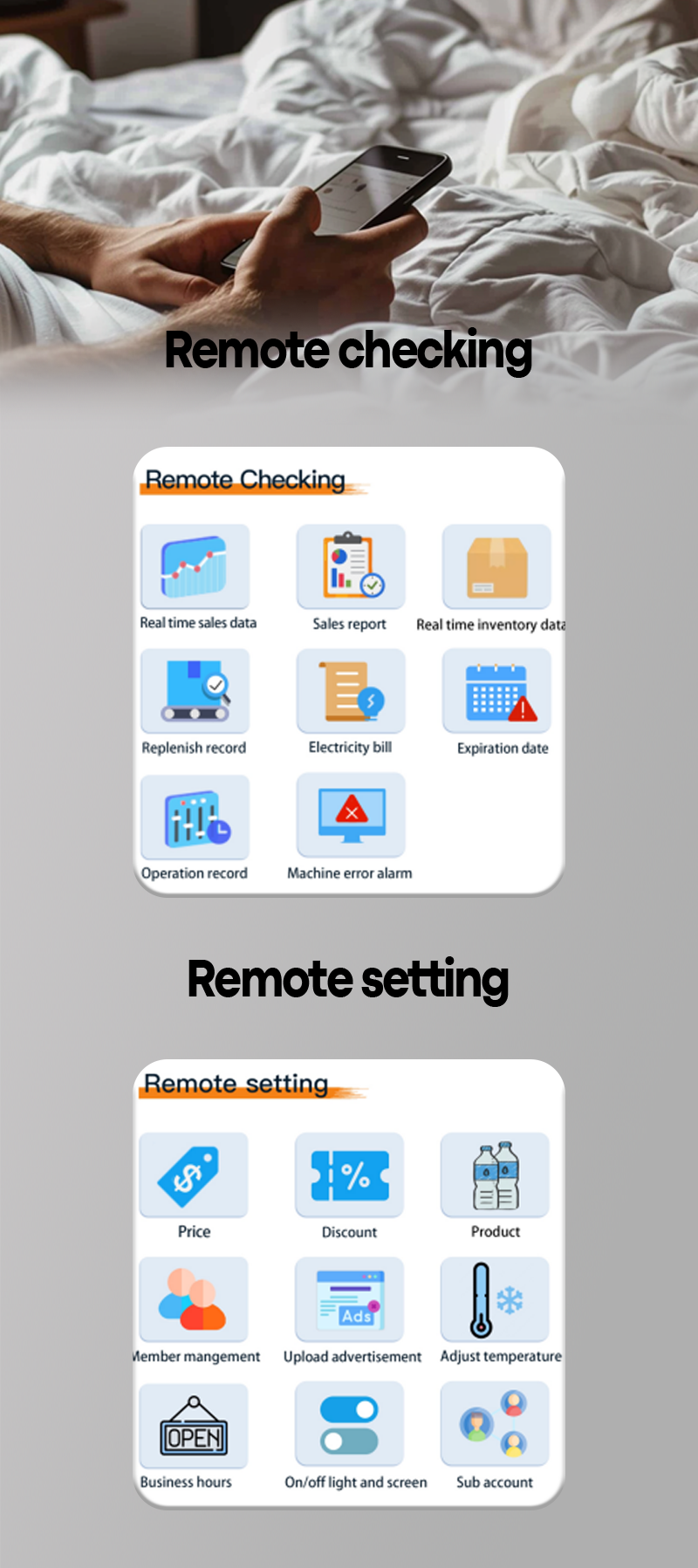 2 in 1 Locker Flower Vending Machine with 32 Inch Touch Screen and Cooling System in Shopping Mall