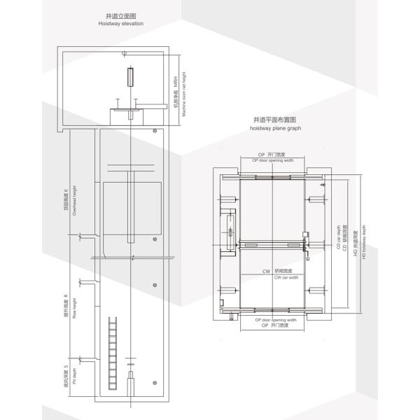 1500mm Pit Depth Automobile Elevator Commercial Car Elevator 5000kg