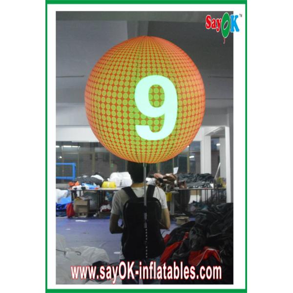 Customized Diameter 0.8m Inflatable Backpack Balloon Pink For Advertising