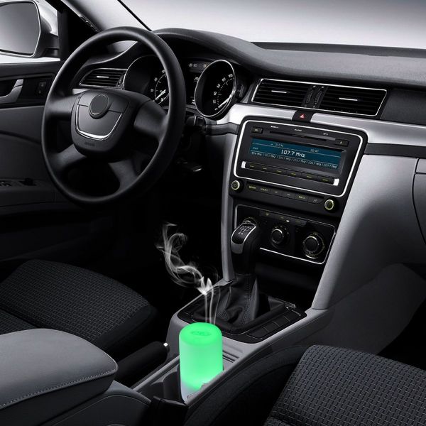 Portable Mini Small 70ml Muji Car Aroma Essential Oil Diffuser USB Auto Shut-Off Aromatherapy Diffuser with 3 Time Setting