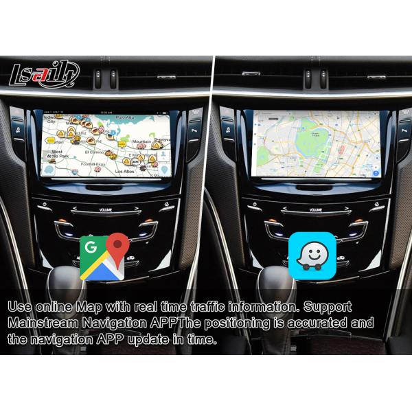 4GB Multimedia Video Interface for Cadillac ATS XTS SRX with Wireless CarPlay , Google Map, Waze, PX6 RK3399