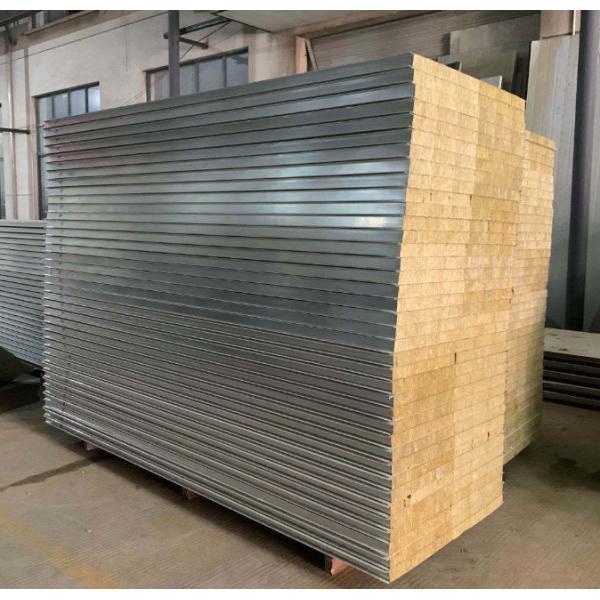Dust-Free Workshop Clean Fire Insulation Rock Wool Sandwich Board