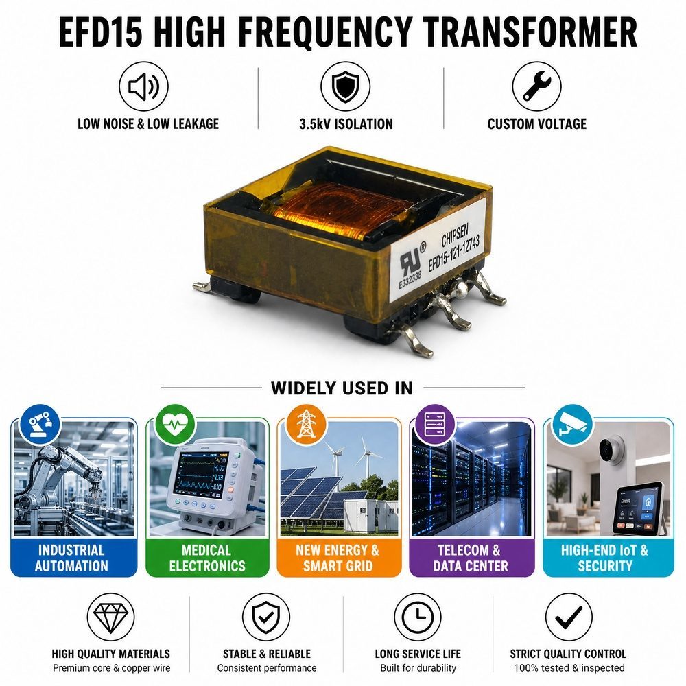 EFD15 SMD High Frequency Flyback Transformer for PD Fast Charger