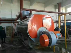Quality Oil Gas Atmospheric Pressure Hot Water Boiler Low Noise WNS Type for sale