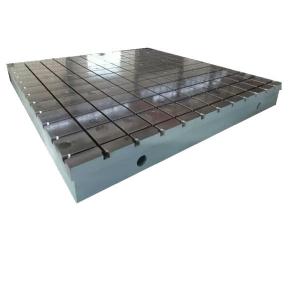 Quality Crossed HT250 Cast Iron Surface Plate Hand Scrap T Slotted Floor Plate for sale