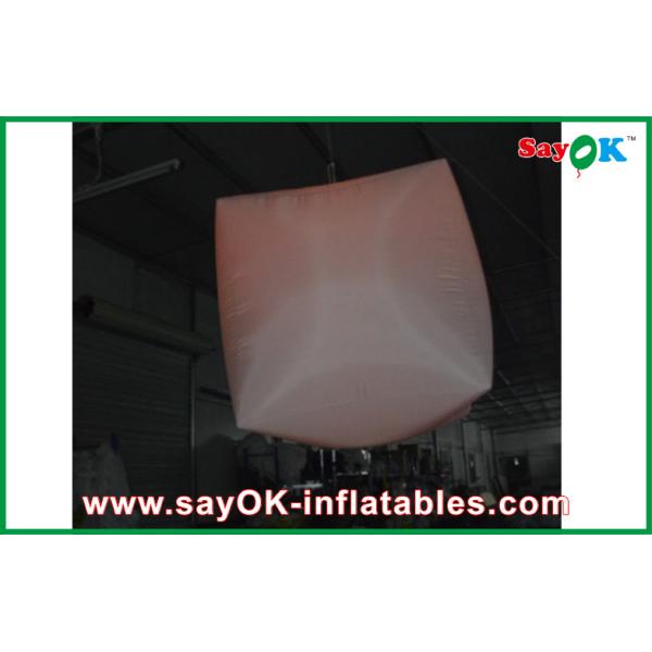 Square Hanging Inflatable LED Light Stylish Customized For Club