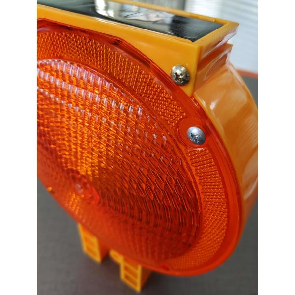 Traffic Orange Blinking Led Warning Barricade Light Construction Site Battery Lamps