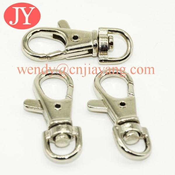 jiayang 36mm shiny silver trigger snap hook for key rings key chains