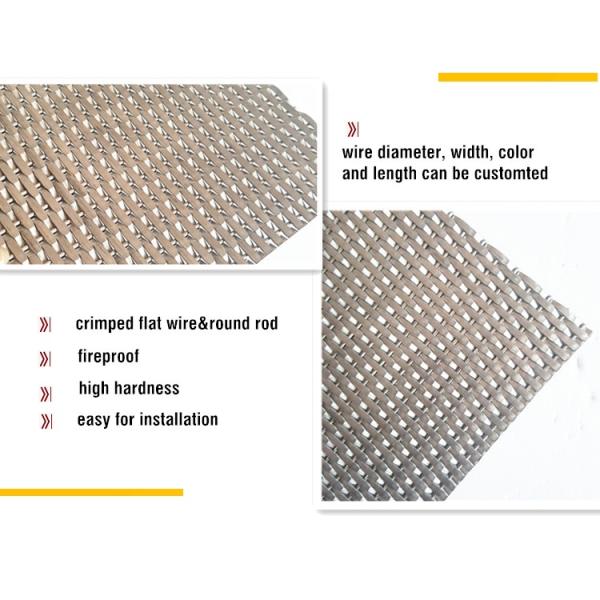 SS Decorative Wire Mesh For Metal Elevator Cab