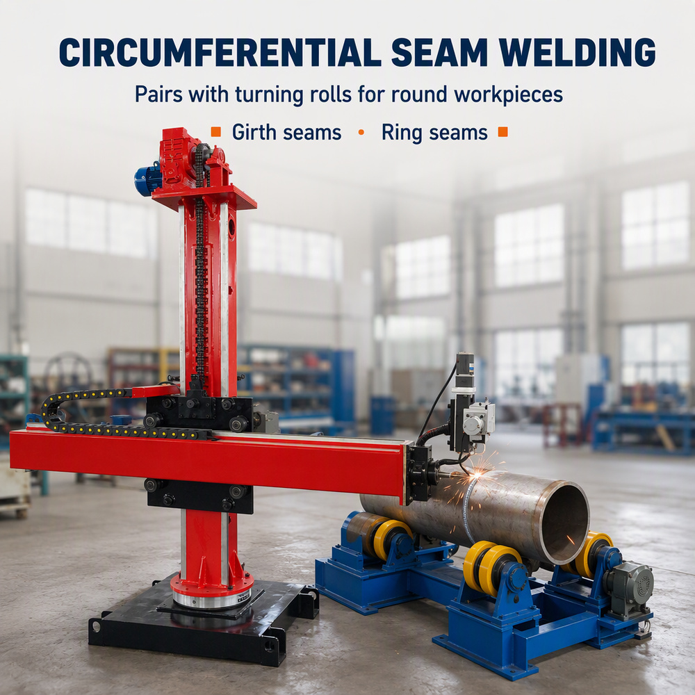 Automatic Light Welding Column Boom Manipulator, Small Workshop Use for Vessel and Pipe Welding