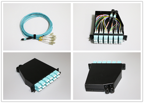 24 Core OM4 Fiber Optic Patch Cord For MPO Cassettes