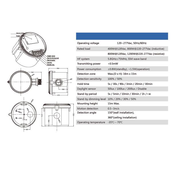 Outside IP66 Smd UFO Led Warehouse Lighting High Bay 200w