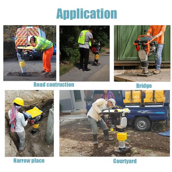 Road Construction Tamping Rammer Compactor Machine RM80 for Compaction