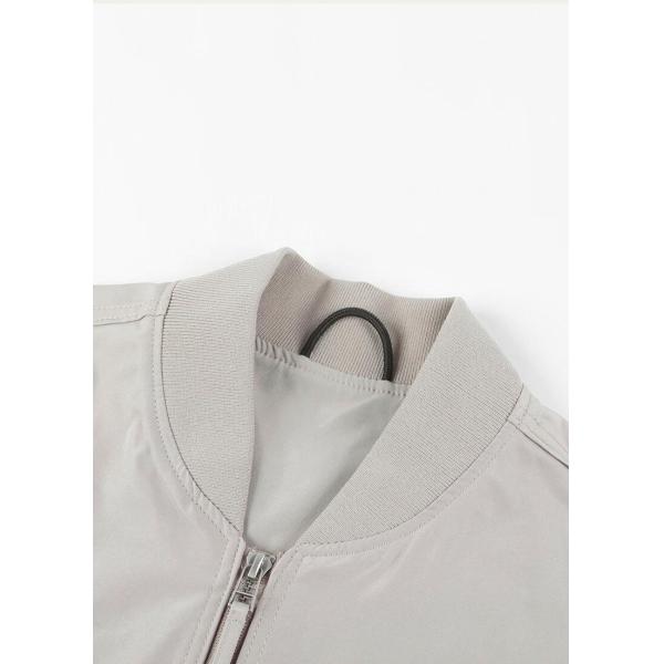 Solid Color Heavy Winter Jacket Anti UV Smart Casual Flight Coat