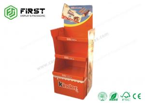 Quality Recyclable POP Carton Paper Promotion Snacks Cardboard Floor Display Stand for sale