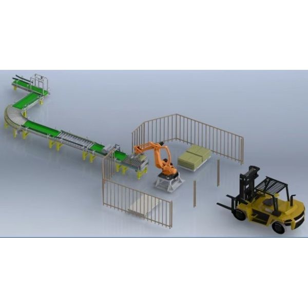 High Intelligent Robot Palletizer Palletizing Robot Arm For Handling