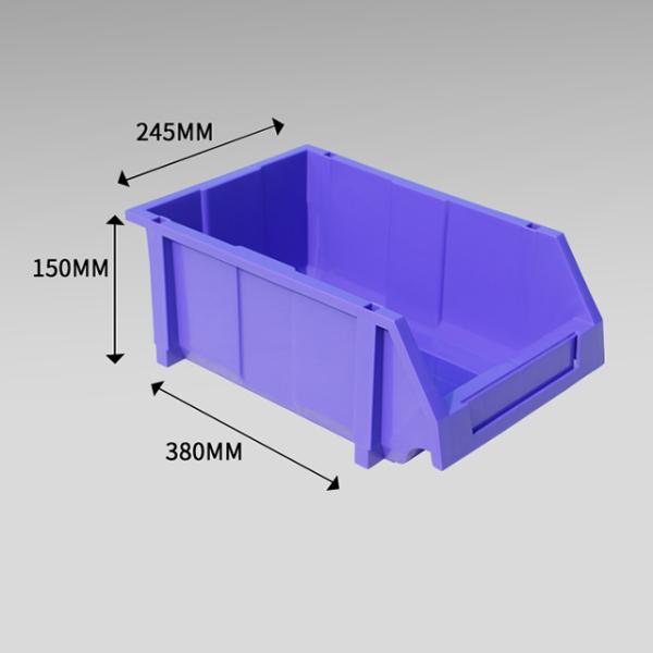 Wholesale Warehouse Tool Storage Box Stacking Bins Industrial Workbench Plastic Stackable Storage Shelf Bin