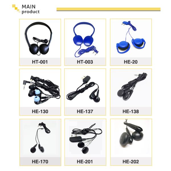 Budget-Friendly Earbud Headset for Airline Wired Communication None Wireless Type