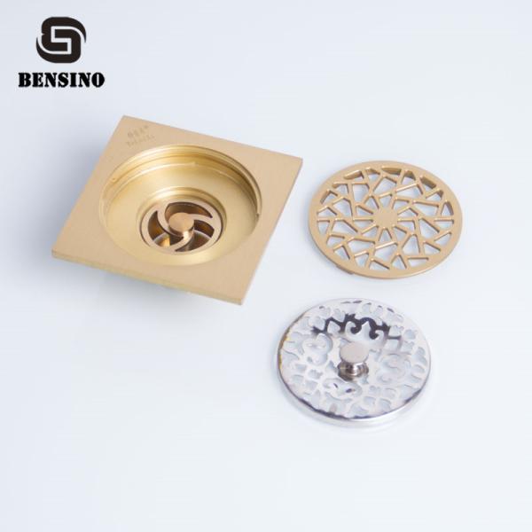 Rectangle Brass 360g 100mm Floor Drain Mesh Strainer