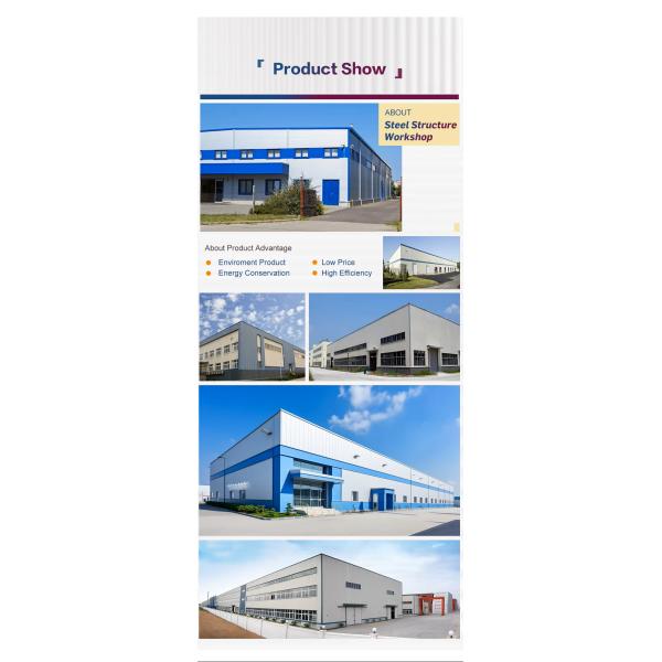 Efficient Lightweight Modular Prefab Steel Structure Workshop Quick Assembly Construction for Workshops & Plants