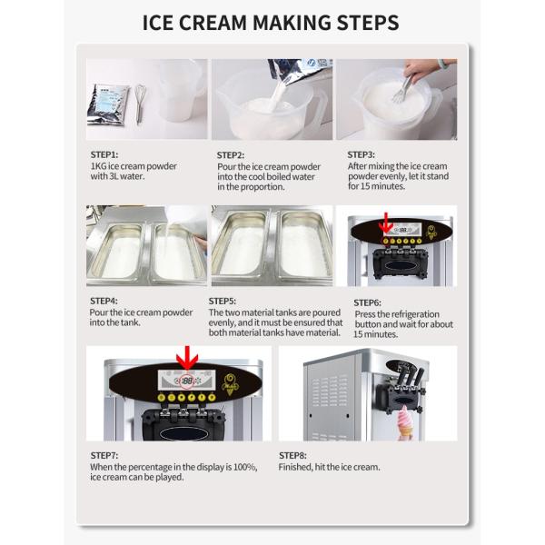 Commercial High Production Vertical Ice Cream Machine Bt-50DB