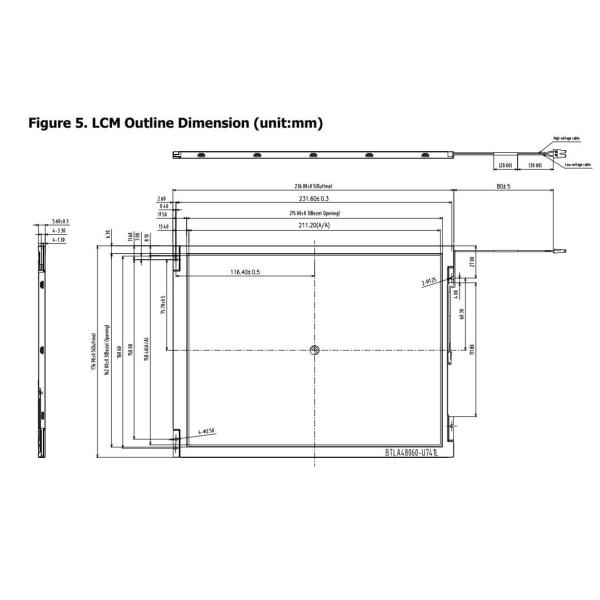 BOE BA104S01-100 10.4 Inch LCD Panel RGB 4:3 Cost-Effective Customized