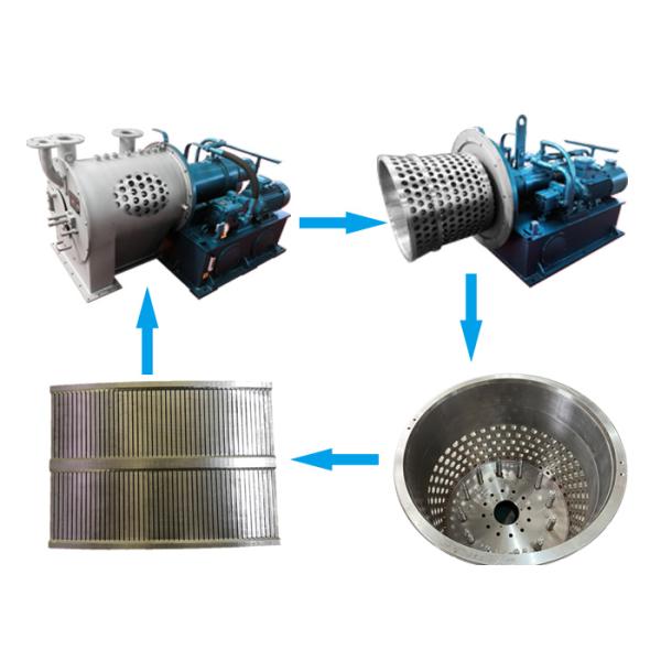 Horizontal Pusher Centrifuges Machine For Salt Making Processing Refining Plant