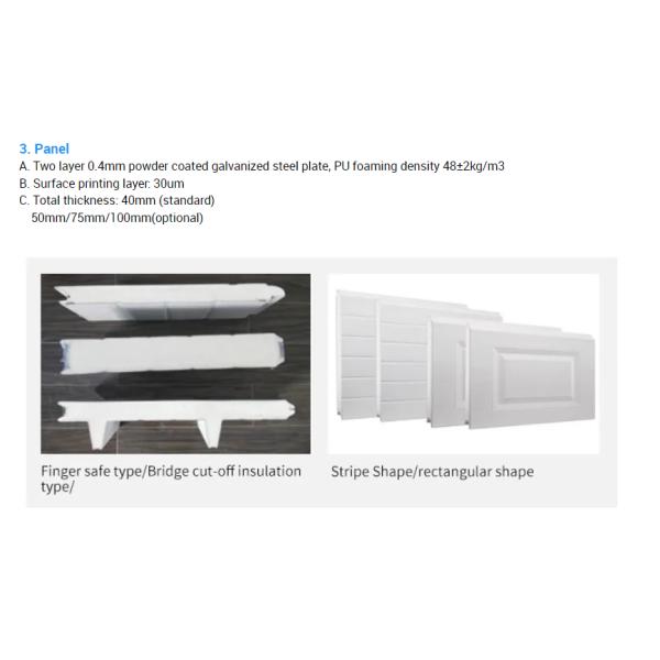Automatic Electric Overhead Sectional Door Warehouse Thermal Insulated Metal Loading Dock