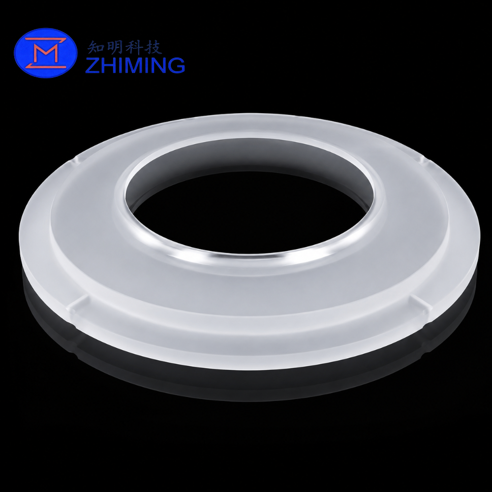 High-Purity Fused Quartz Retaining Ring with Stepped Annular Structure