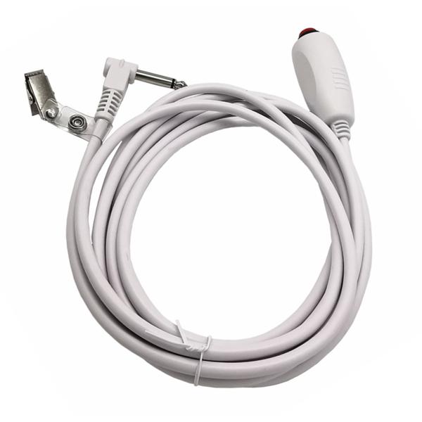 Custom 6.35 Single Button Switch Line Emergency Call Button Nurse Call Cable with Clip for Nurse Station Nurse Call System