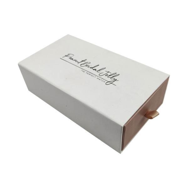 Recyclable Black Drawer Packaging Box Black Kraft Paper Gift Boxes Customized