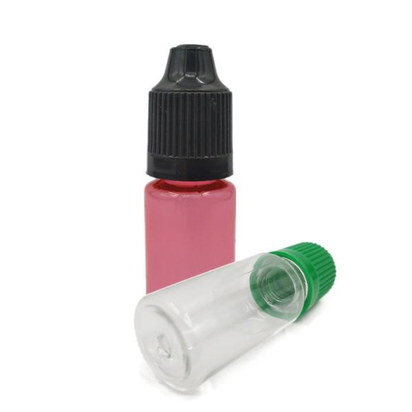 Transparent 10ml 15ml 30ml 60ml 80ml 100ml PET E Liquid Bottle With Customized Logo Screen Printing