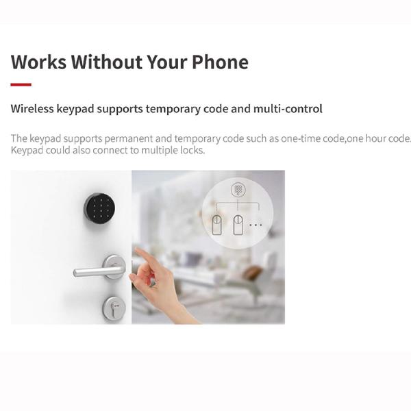 Convenient and Door Security Solution Bluetooth Enabled PC Material Door Bolt Lock