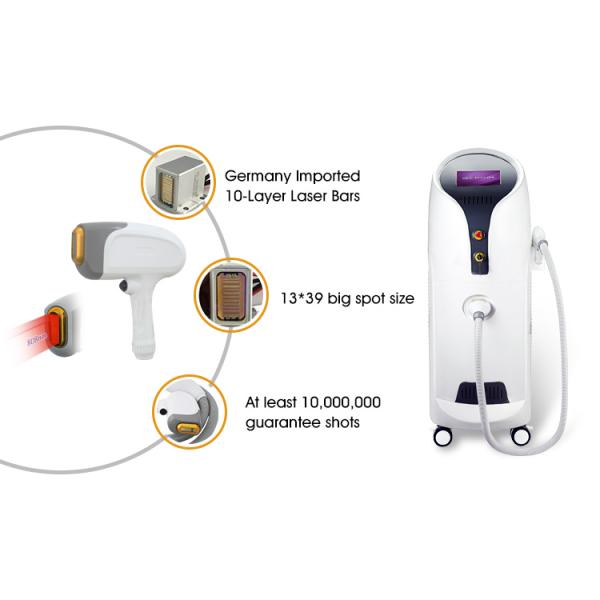 Self - Protection Diode Laser Hair Removal Machine With Semiconductor Cooling System