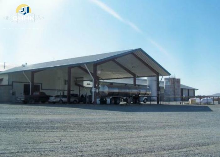 Hot Rolled Steel Portal Frame Structure Building Construction Customizable