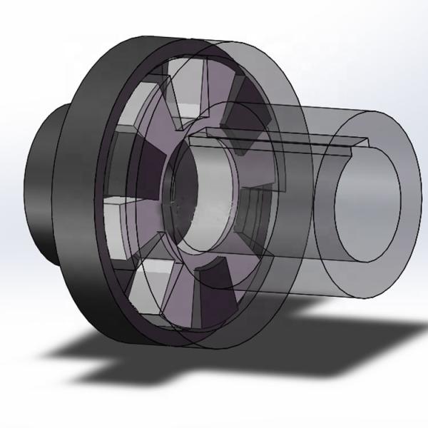 Elasticity Rubber Spider D Flexible Jaw Coupling Lightning Protection