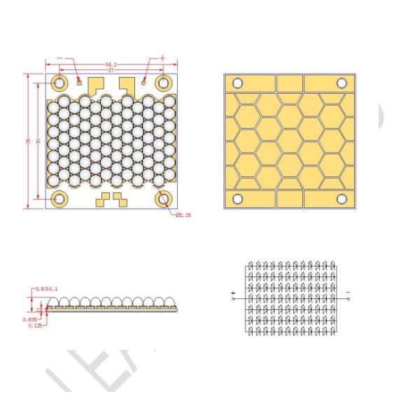 200w 400w 3535 Uv Led Chips 120 Degree View Angle