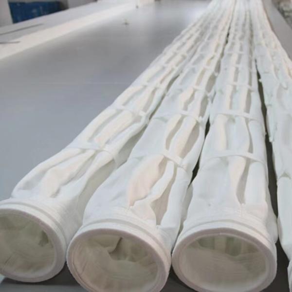 Bead Cuff Cement Pleated Filter Bag 150mm PTFE Filter Area Expanded