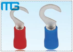 Quality HV Series Pre - Insulated Wire Terminals Hook - Shape Soldless Compression Cable Lugs for sale