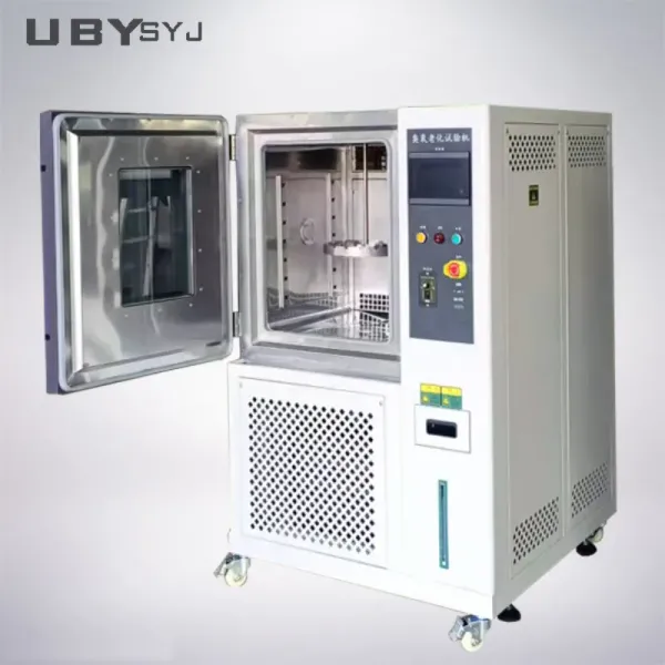 ASTM D1171 Ozone Aging Test Chamber with 0℃~+80℃ Temperature Range and 10 ~ 1000pphm Ozone Concentration for Static Stretching Cable Aging