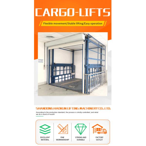 Indoor Outdoor Elevator Disabled Freight Warehouse Cargo Small Home Elevator Lift Passenger Wall Mounting Height