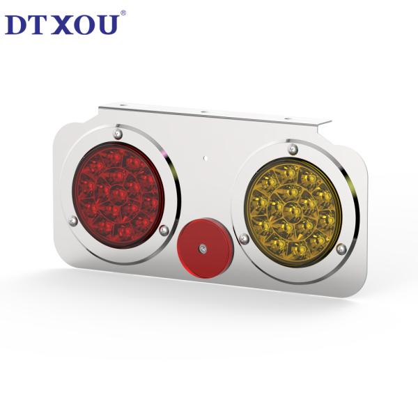 4-inch circular trailer tail light indicator L-shaped combination tail light