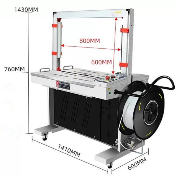 400W/3A Automatic Durable Bundle Tying Machine for Carton and Box PP Strapping