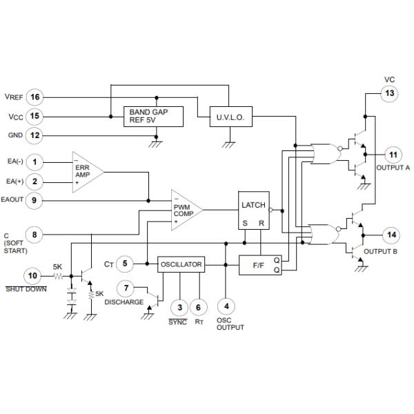 Switching Regulator IC KA3525A Power Management IC SMPS Controller Chip