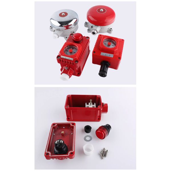 Explosion-Proof Fire Alarm Button 1-Position or 1-Position with Indicator Light Exde(mb)IIC T6 Gb DC24V AC220V