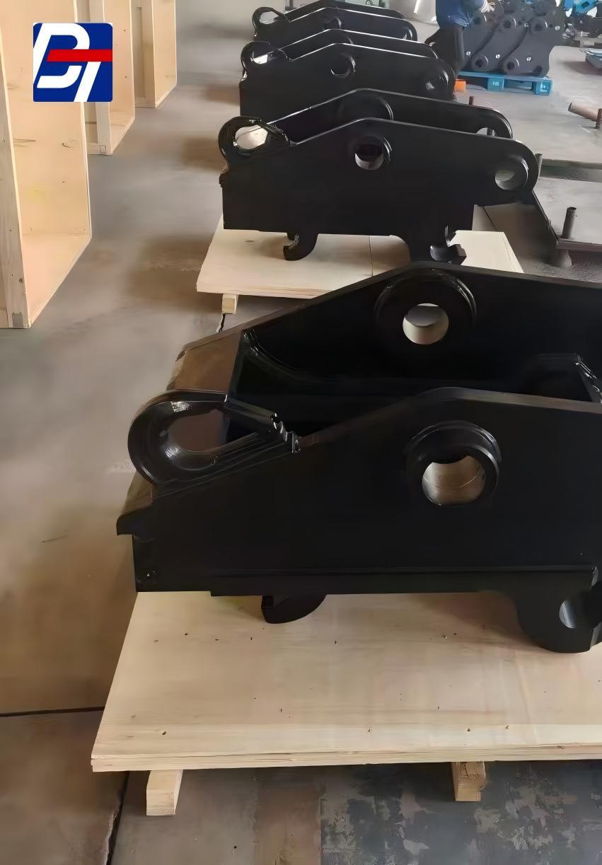 Flat Push Quick Coupler for Hydraulic Breakers with Quick Connect Function