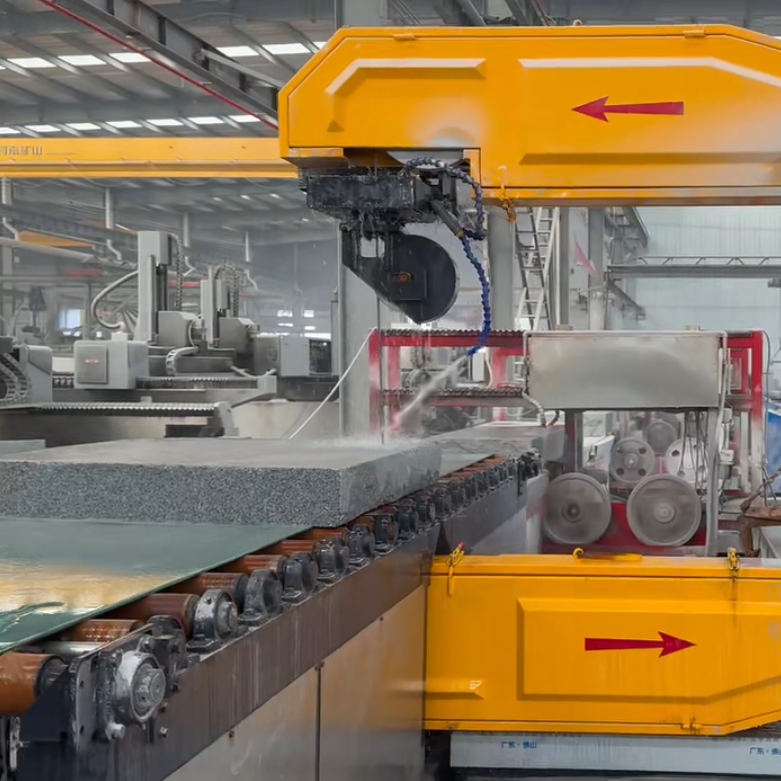 Vertical CNC Diamond Wire Saw Machine side view