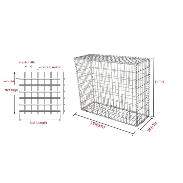Architecture 5mm Galfan Welded Mesh Gabion