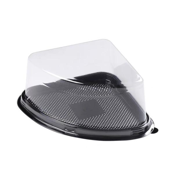 Sandwich packaging box transparent triangular plastic blister box disposable pastry sandwich clamshell cake box